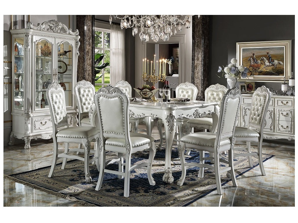 Dresden White Counter Height Table - Ornate Home