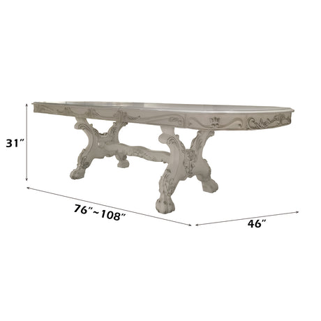Dresden White Dining Table - Ornate Home