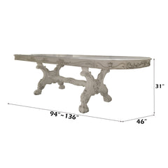 Dresden White Dining Table - Ornate Home