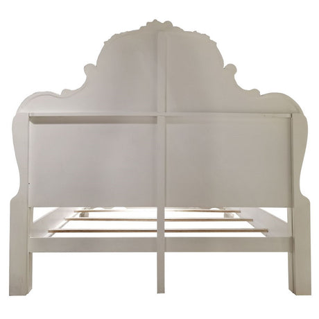 Dresden White Eastern King Bed - Ornate Home