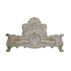 Dresden White Eastern King Bed - Ornate Home