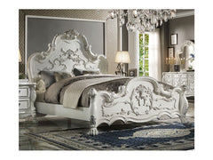 Dresden White Eastern King Bed - Ornate Home