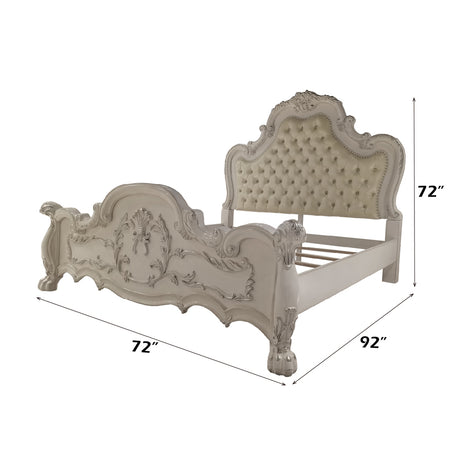 Dresden White Queen Bed - Ornate Home