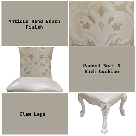 Dresden White Side Chair (Set Of 2) - Ornate Home