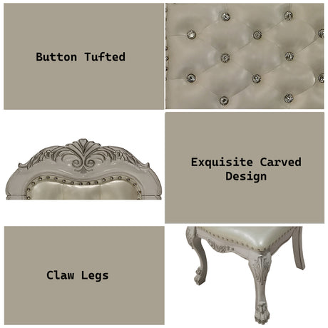 Dresden White Side Chair (Set of 2) - Ornate Home