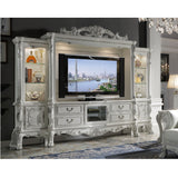 Dresden White TV Stand - Ornate Home