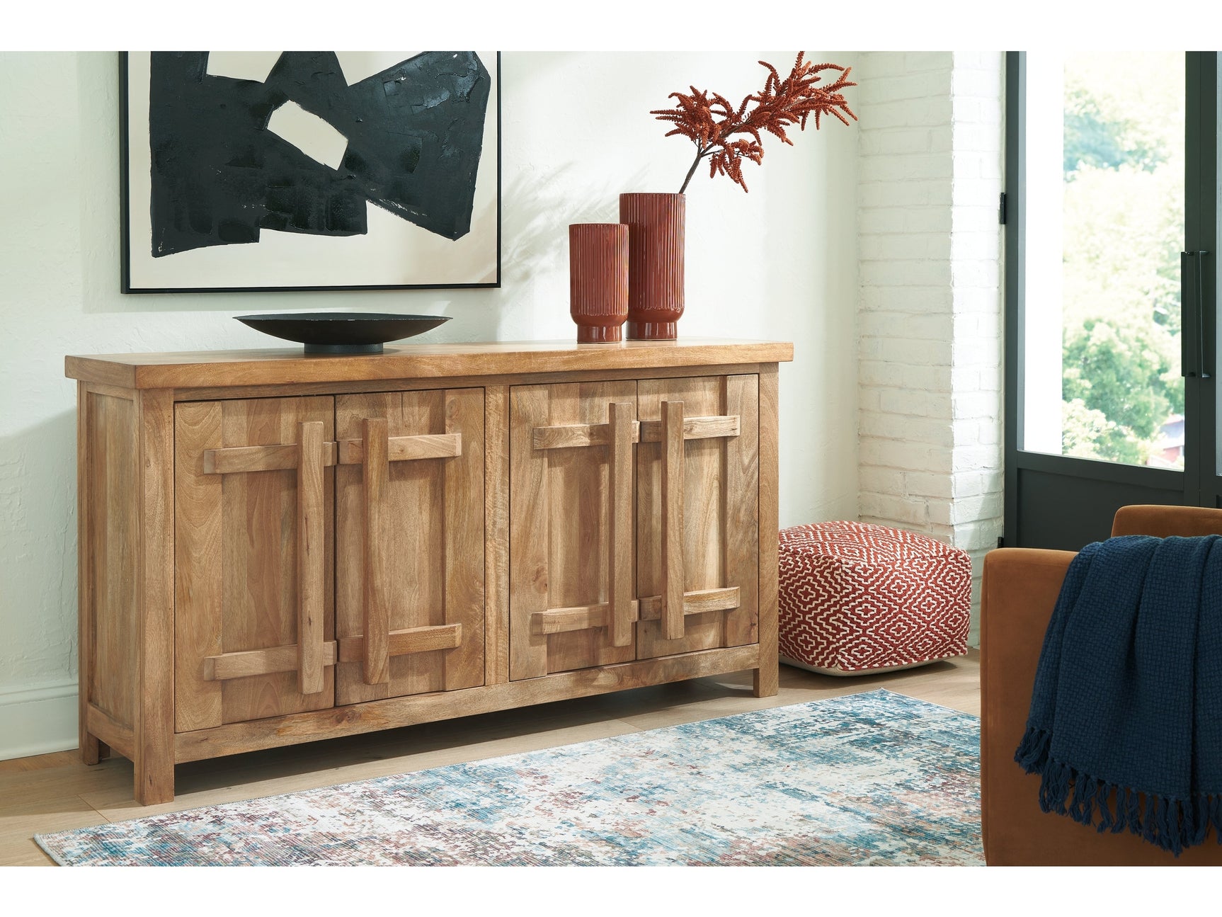 Dresor Natural Accent Cabinet - Ornate Home