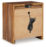 Dressonni Brown Nightstand (Online Special Price) - Ornate Home