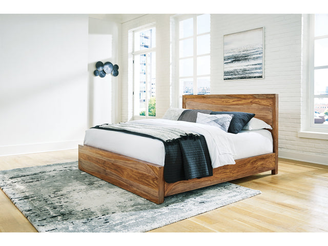 Dressonni Brown Queen Panel Bed (Online Special Price) - Ornate Home