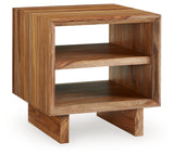 Dressonni Brown Square End Table (Online Special Price) - Ornate Home