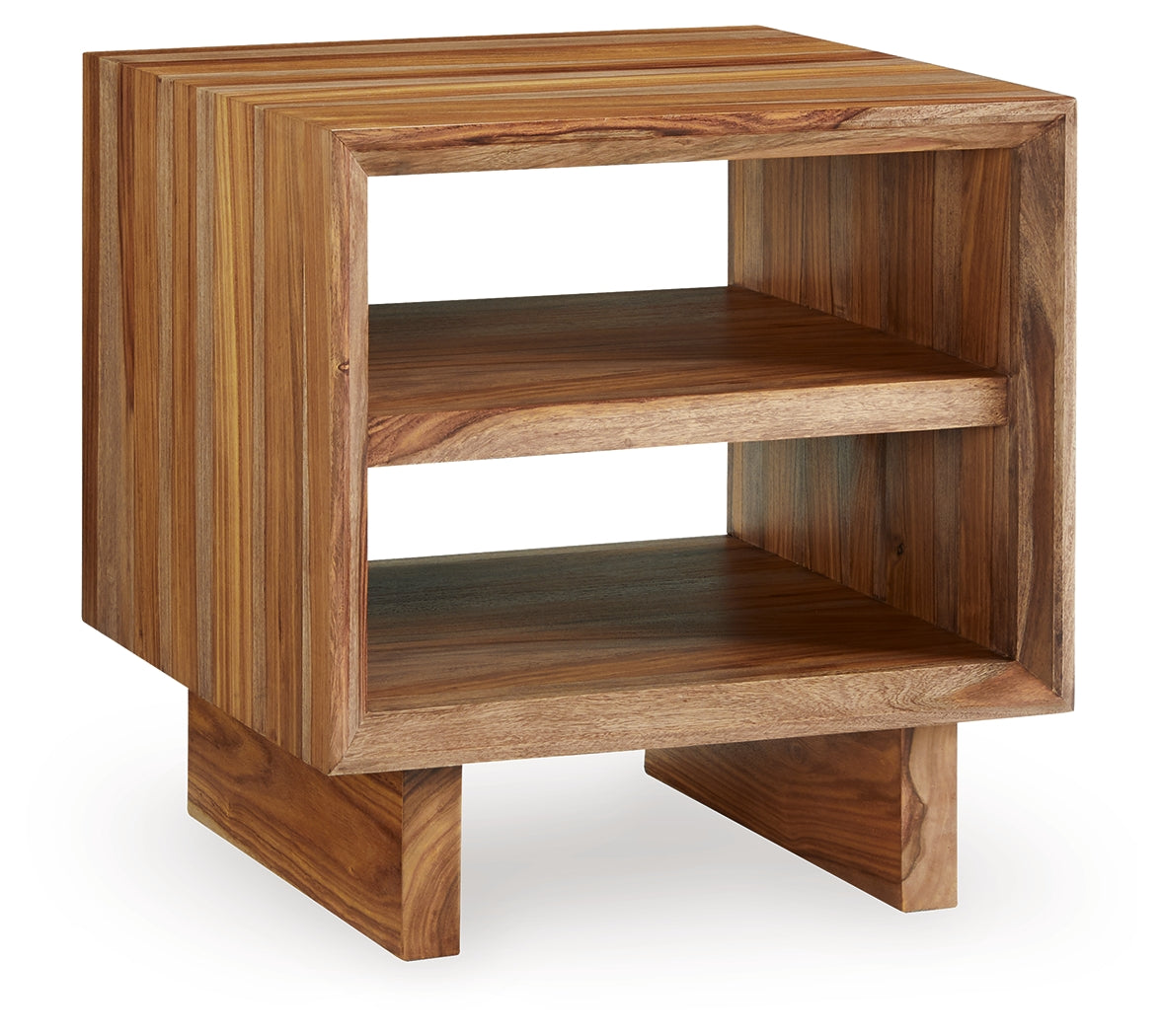 Dressonni Brown Square End Table (Online Special Price) - Ornate Home