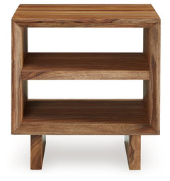 Dressonni Brown Square End Table - Ornate Home