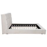 Dreux Cream Upholstered California King Panel Platform Bed - Ornate Home
