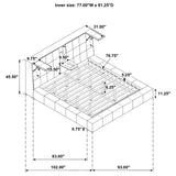 Dreux Cream Upholstered Eastern King Panel Platform Bed - Ornate Home