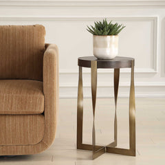 Drew Brass Accent Table - Ornate Home
