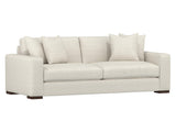 Drew White/Cream Fabric Sofa - Ornate Home