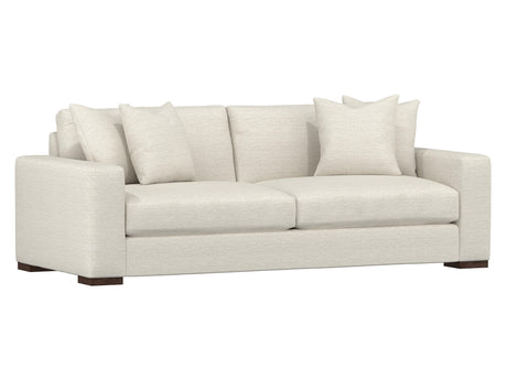 Drew White/Cream Fabric Sofa - Ornate Home