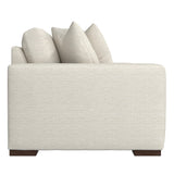 Drew White/Cream Fabric Sofa - Ornate Home