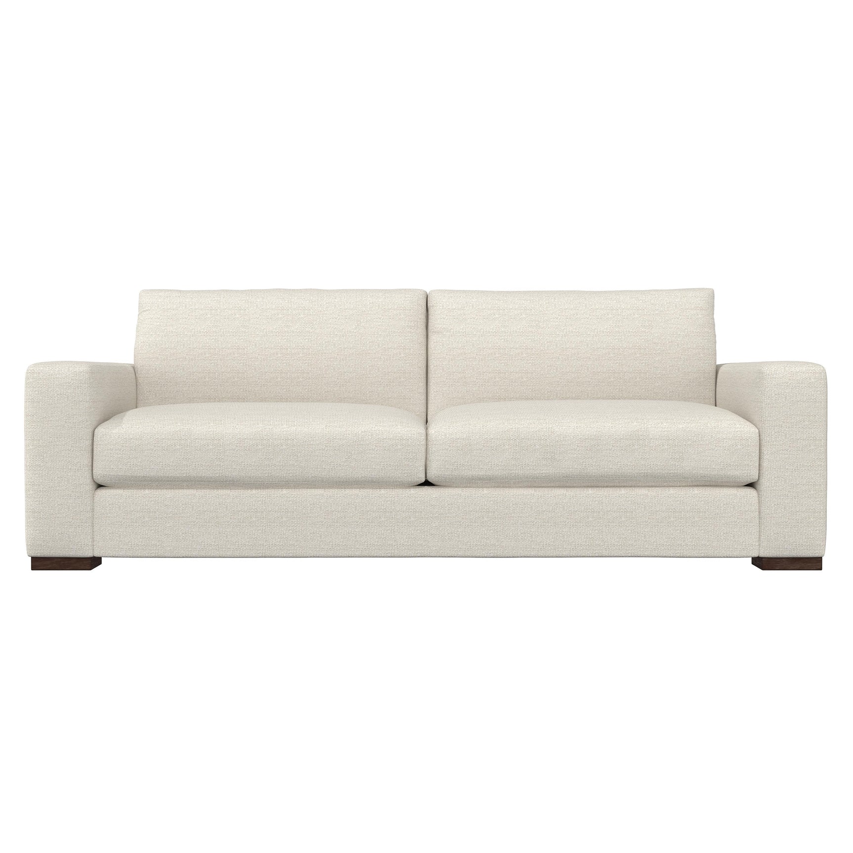 Drew White/Cream Fabric Sofa - Ornate Home