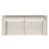 Drew White/Cream Fabric Sofa - Ornate Home