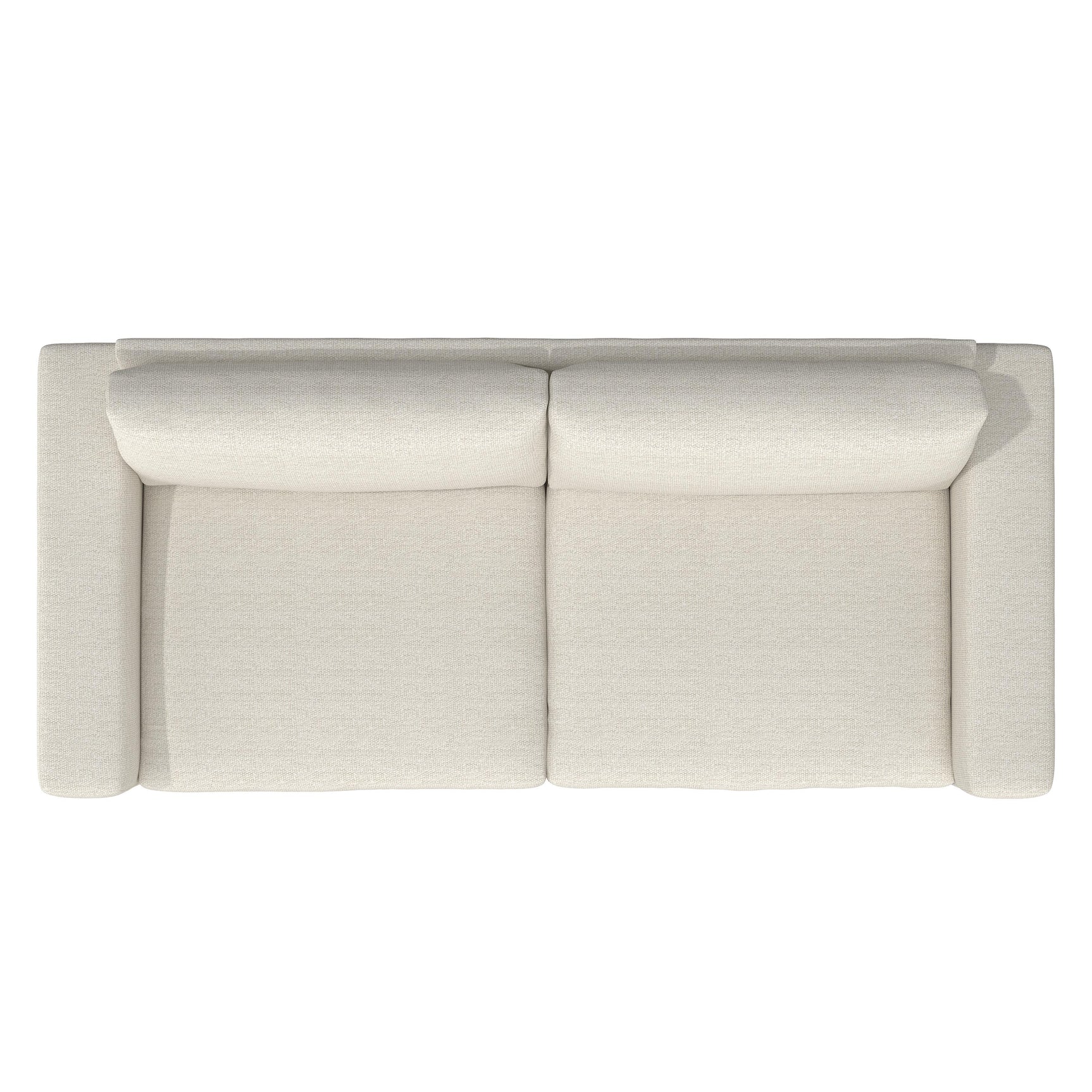 Drew White/Cream Fabric Sofa - Ornate Home