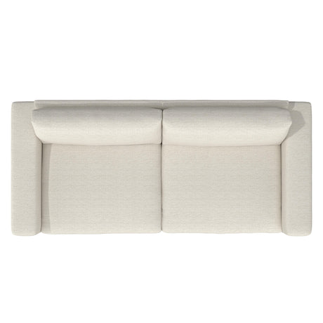 Drew White/Cream Fabric Sofa - Ornate Home