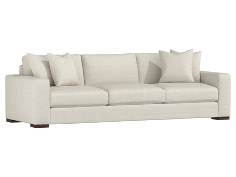 Drew White/Cream Fabric Sofa - Ornate Home
