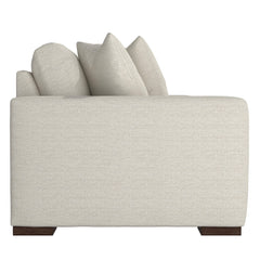 Drew White/Cream Fabric Sofa - Ornate Home