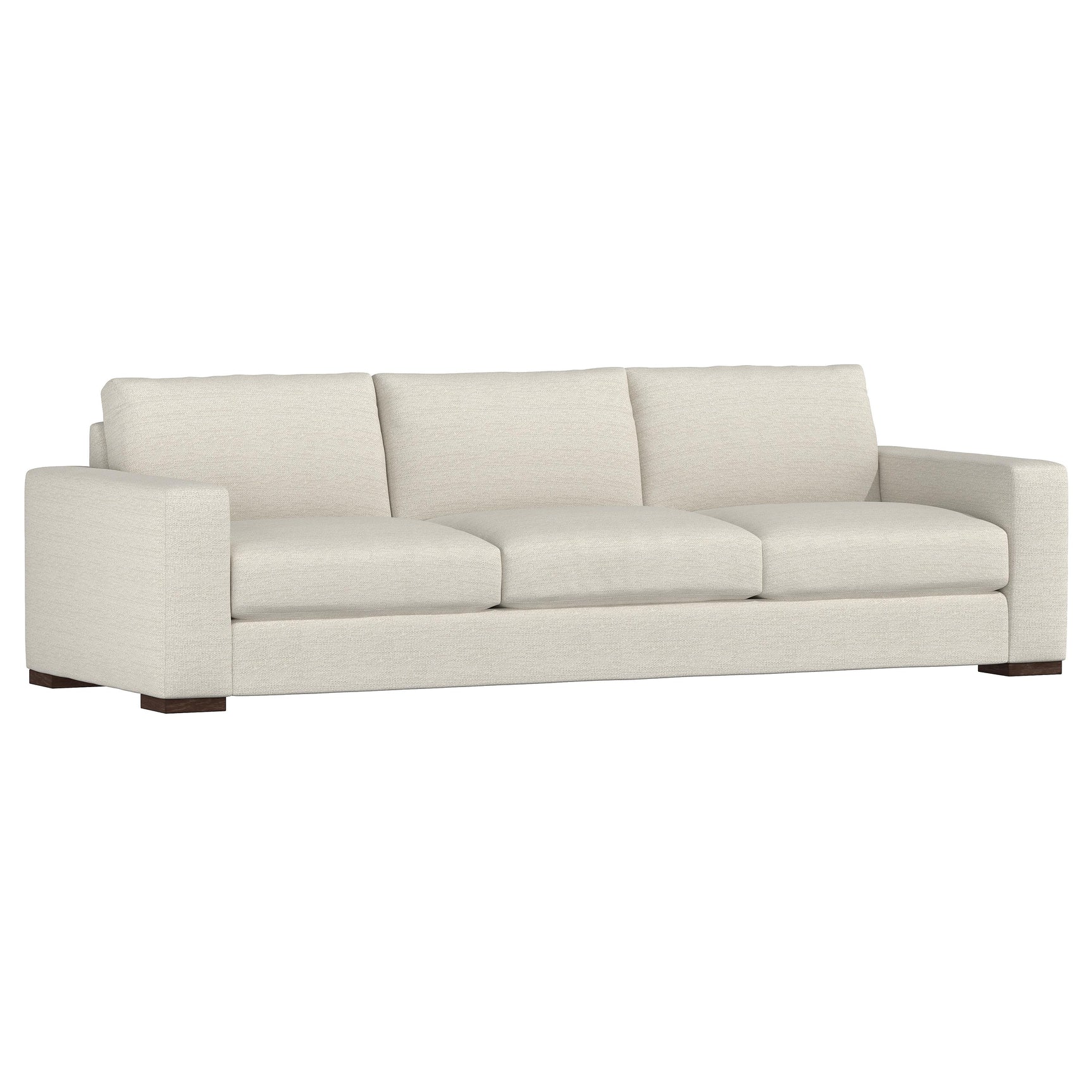 Drew White/Cream Fabric Sofa - Ornate Home