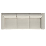 Drew White/Cream Fabric Sofa - Ornate Home