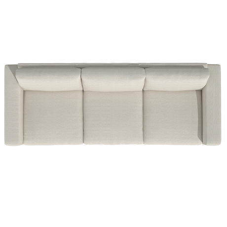 Drew White/Cream Fabric Sofa - Ornate Home