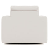 Drew White/Cream Fabric Swivel Chair - Ornate Home