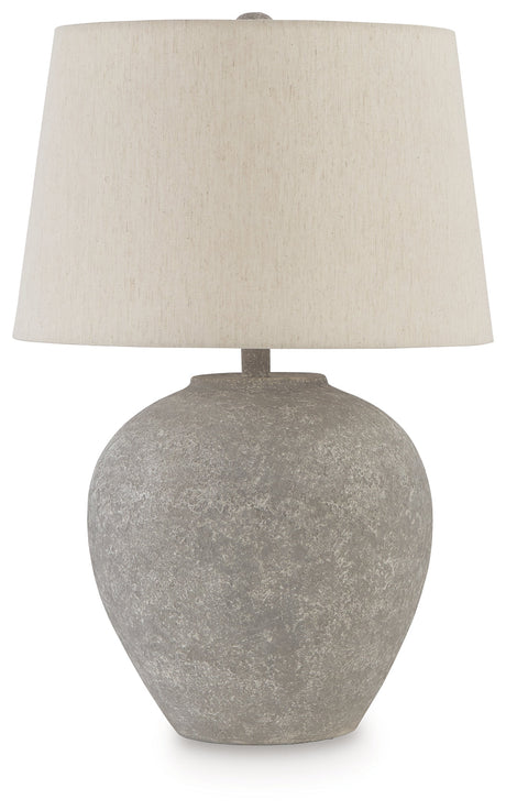 Dreward Distressed Gray Table Lamp - Ornate Home