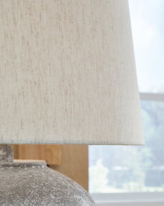 Dreward Distressed Gray Table Lamp - Ornate Home