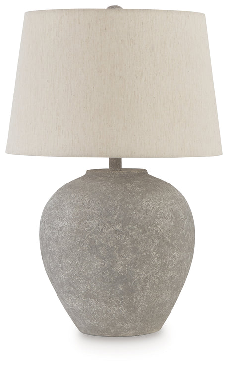 Dreward Distressed Gray Table Lamp (Set of 2) - Ornate Home