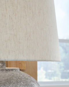 Dreward Distressed Gray Table Lamp (Set of 2) - Ornate Home