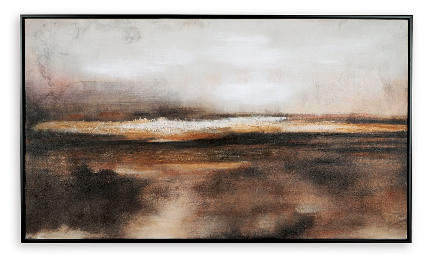 Drewland Black/Brown/Orange Wall Art (Online Special Price) - Ornate Home
