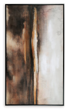 Drewland Black/Brown/Orange Wall Art - Ornate Home