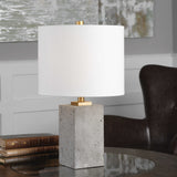 Drexel Gold/Gray Concrete Block Lamp - Ornate Home