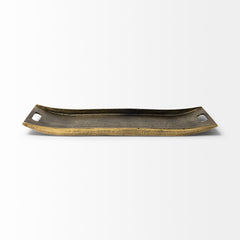 Drey Gold Rectangular Tray - Ornate Home