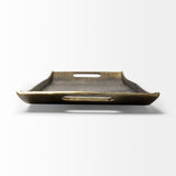 Drey Gold Rectangular Tray - Ornate Home