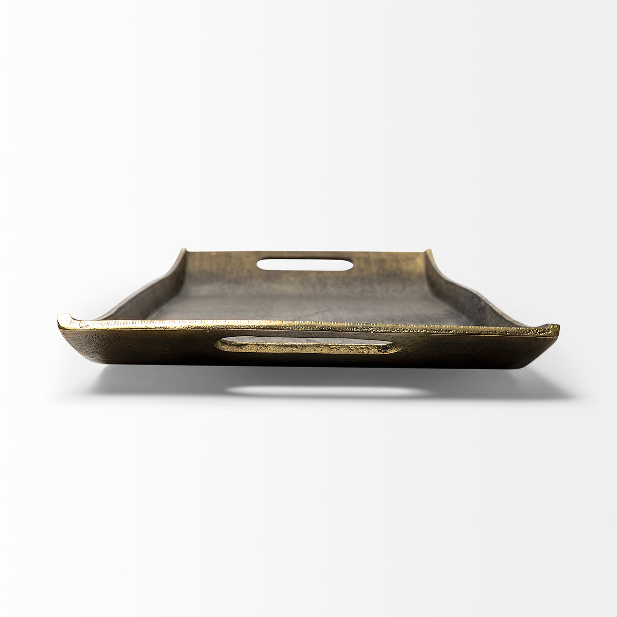 Drey Gold Rectangular Tray - Ornate Home