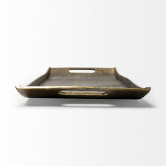 Drey Gold Rectangular Tray - Ornate Home