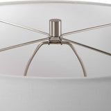Dribble White Glaze Table Lamp - Ornate Home