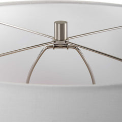 Dribble White Glaze Table Lamp - Ornate Home