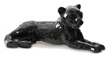 Drice Black Glass Panther Sculpture (Online Special Price) - Ornate Home