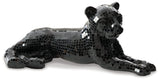 Drice Black Glass Panther Sculpture (Online Special Price) - Ornate Home