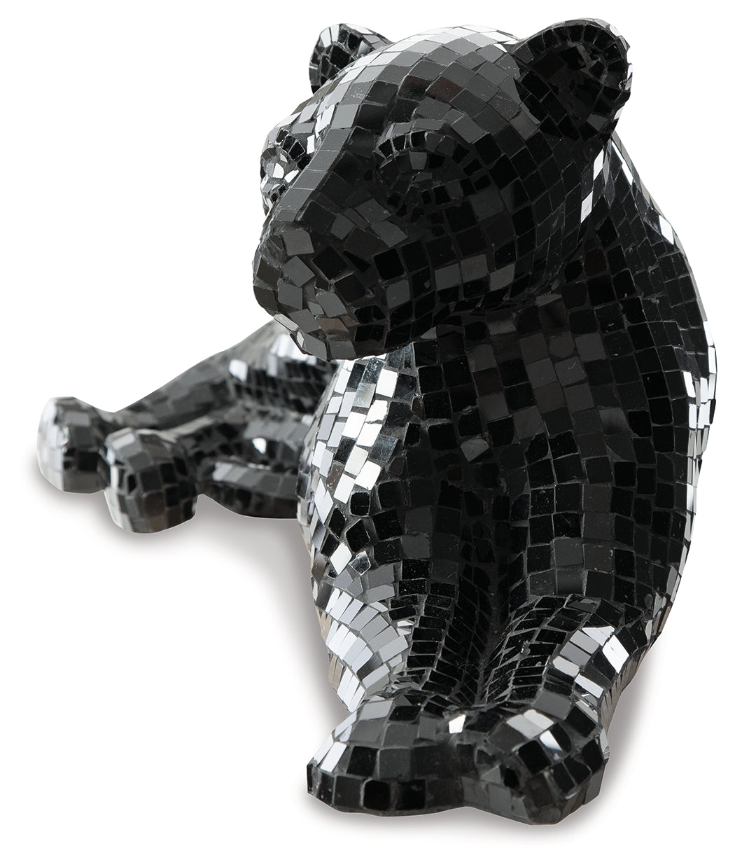 Drice Black Glass Panther Sculpture (Online Special Price) - Ornate Home
