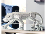 Drice Mirrored Panther Sculpture (Online Special Price) - Ornate Home