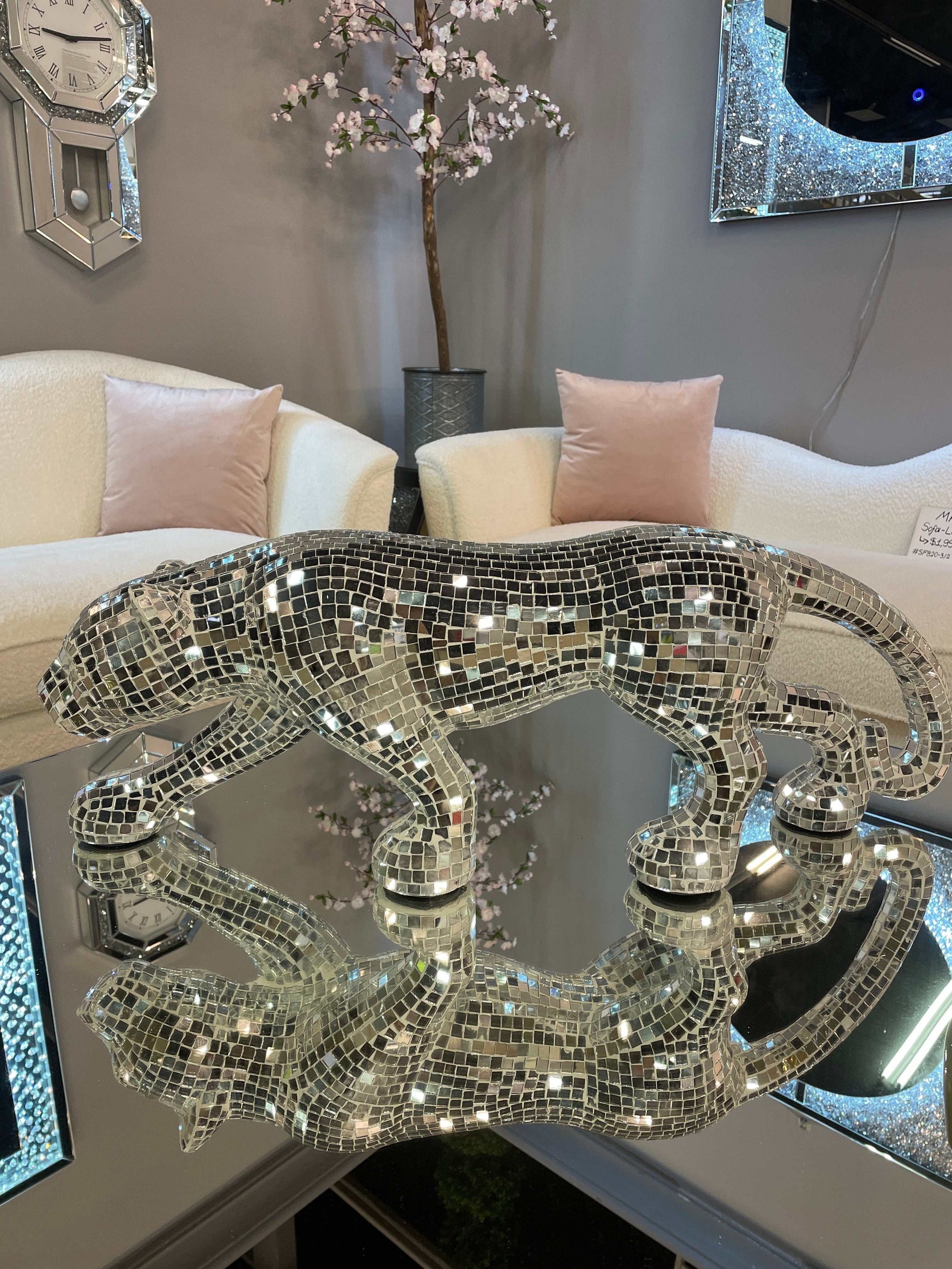 Drice Panther Sculpture (Online Special Price) - Ornate Home